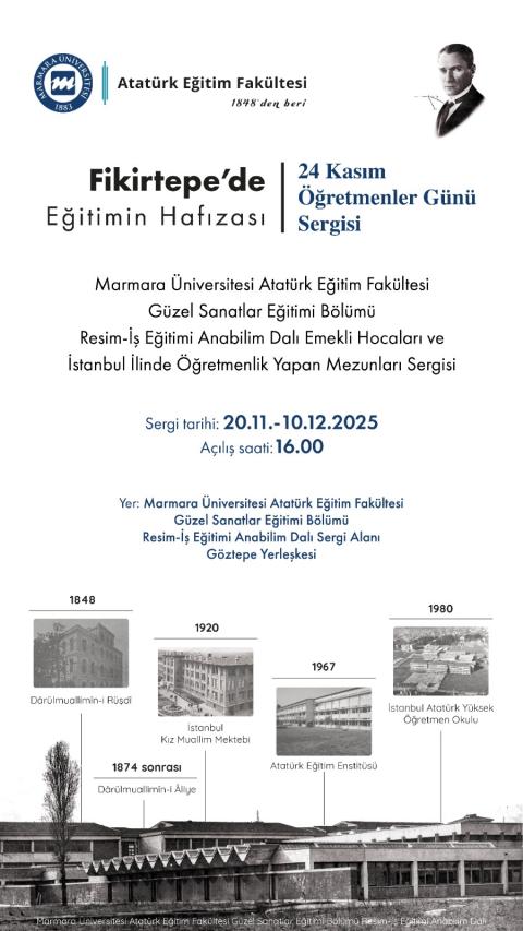 24 Kasım Öğretmenler Günü Fikirtepe’de Eğitimin Hafızası Sergisi